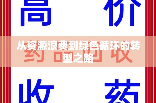 九江从资源浪费到绿色循环的转型之路