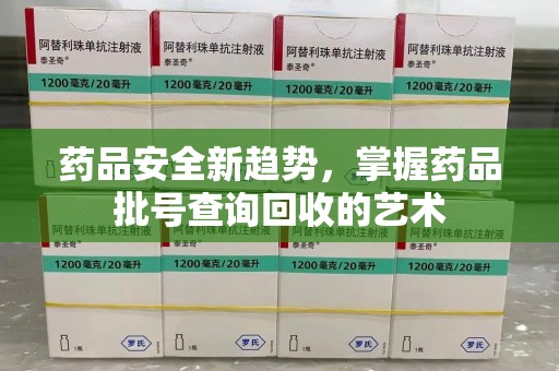 九江药品安全新趋势，掌握药品批号查询回收的艺术